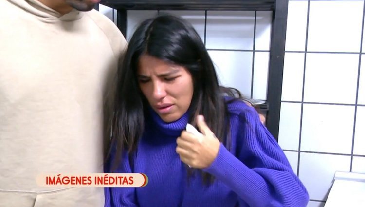 Isa llorando por el comentario de Asraf / Telecinco.es
