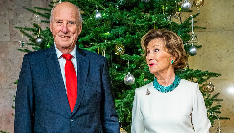 Harald y Sonia de Noruega en su felicitación navideña