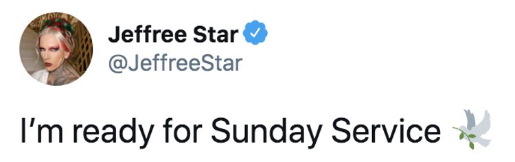 Jeffree Star alimentó más la polémica con este tuit | Foto: Twitter