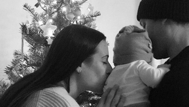Lea Michele y Zandy Reich con su hijo celebrando Navidad / Instagram