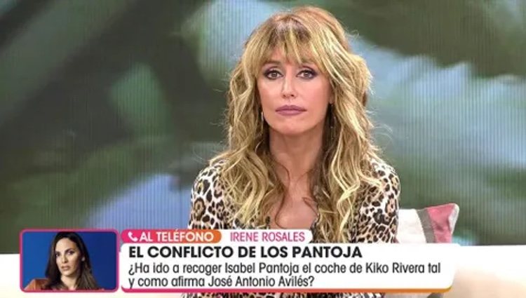 Irene Rosales hablando por teléfono en 'Viva la vida' / Telecinco.es