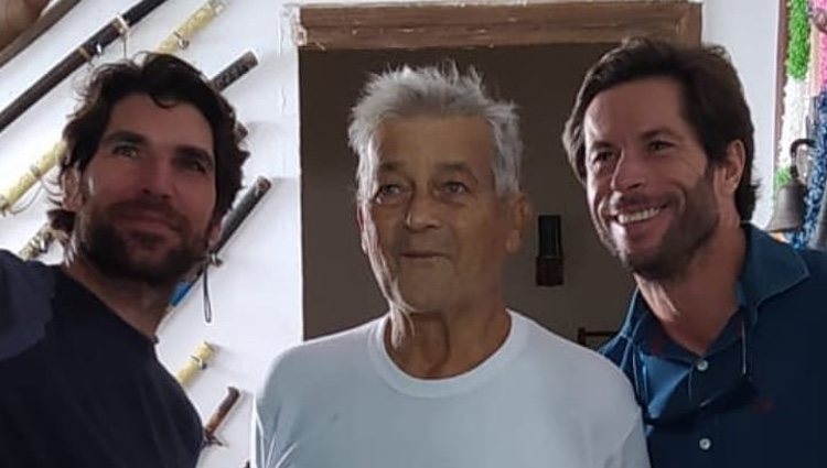 Cayetano Rivera y José Antonio Canales Rivera con su tío 'Riverita' / Instagram