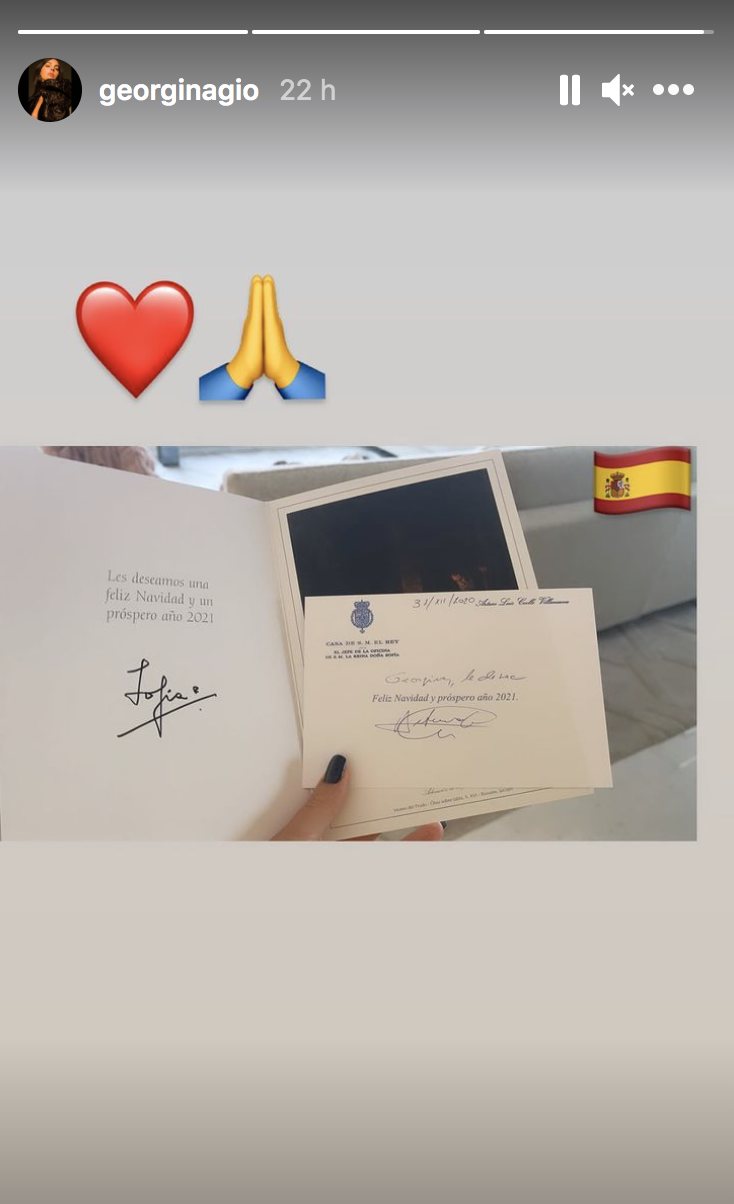 Georgina Rodríguez, entre los contactos de la Reina Sofía | Foto: Instagram