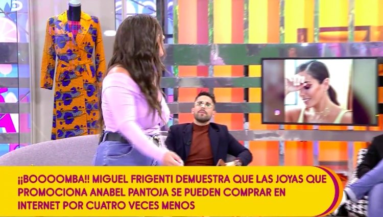 Anabel Pantoja y Miguel Frigenti discuten acaloradamente por las constantes acusaciones/Foto:telecinco.es