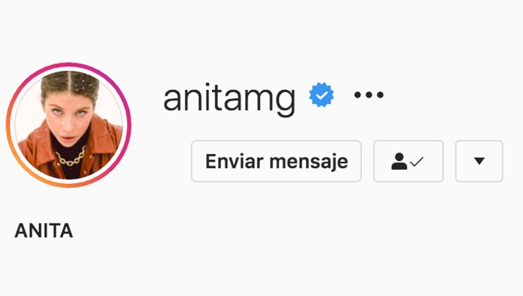 Anita ya no se hace llamar Matamoros en sus redes sociales | Foto: Instagram