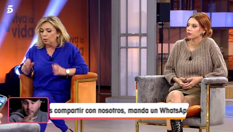El reencuentro de Alejandra Rubio y Carmen Borrego en 'Viva la vida' / Telecinco.es