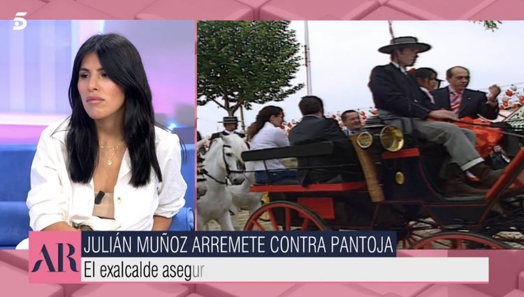 Isa Pantoja hablando de Julián Muñoz | Foto: telecinco.es