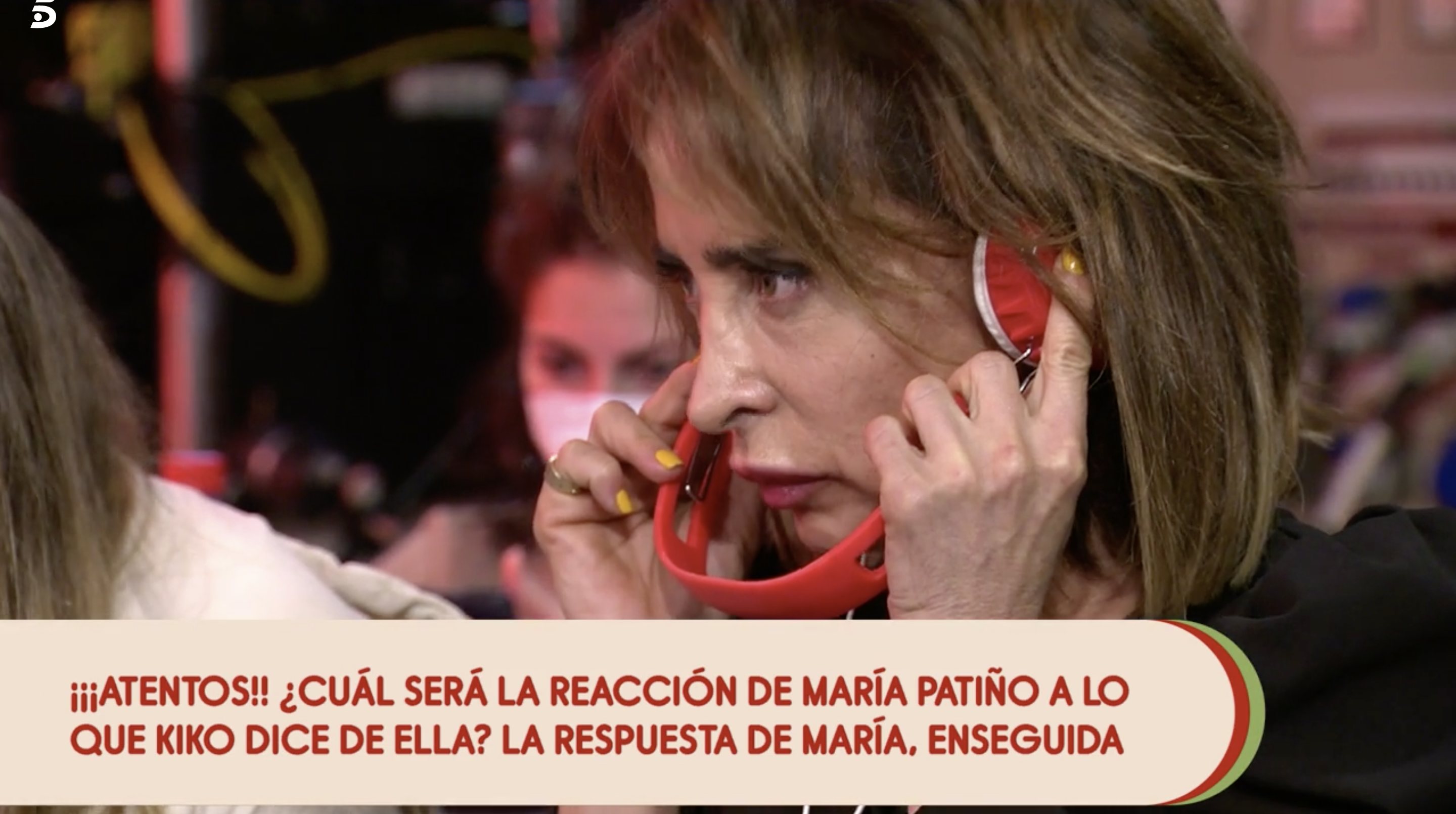 María Patiño no quiso escuchar todo lo que se decía de ella | Foto: Telecinco.es