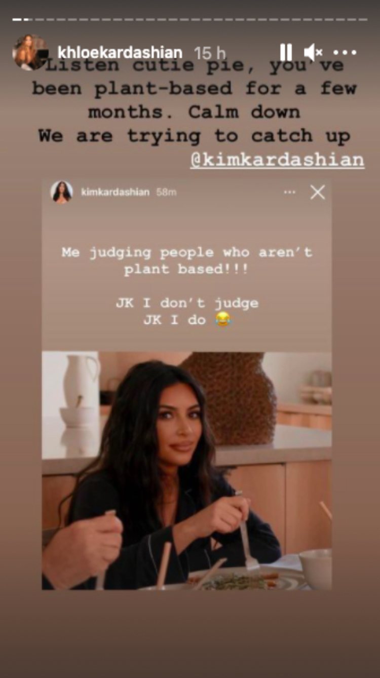 Khloé Kardashian no ha dudado en pararle los pies a su hermana | Foto: Instagram