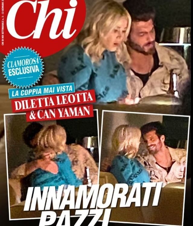 Can Yaman y Diletta Leotta en la portada de la revista Chi