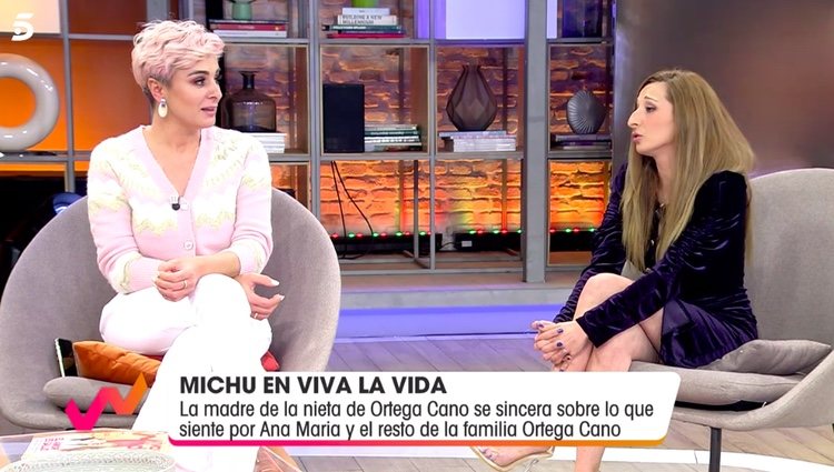 Michu sorprende a Ana Maria Aldón en 'Viva la Vida' /Foto: telecinco.es