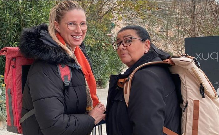 Anne Igartiburu con María del Monte/ Foto: Instagram