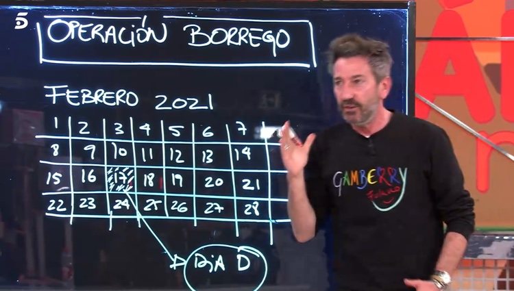 David Valldeperas explicando cómo se ha gestado la vuelta de Borrego / Telecinco.es