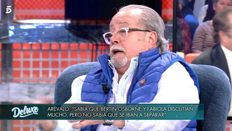 Arévalo hablando de la separación de Bertín Osborne y Fabiola Martínez / Telecinco.es