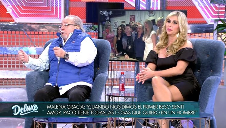 Malena Gracia y Arévalo hablando de su amor / Telecinco.es
