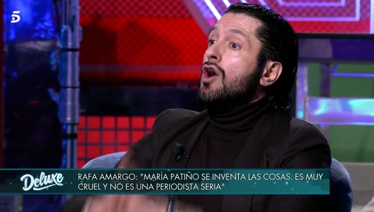 Rafael Amargo insistiendo en su teoría sobre María Patiño / Telecinco.es