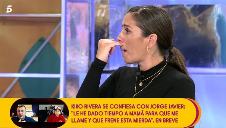 Anabel Pantoja no puede evitar las lágrimas al hablar del tema / Telecinco.es