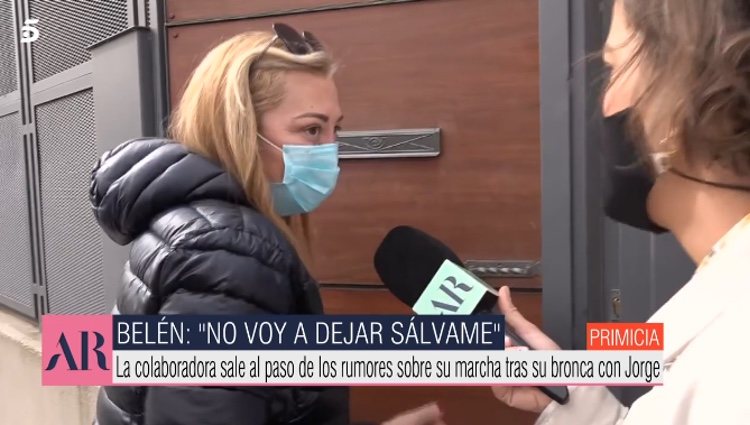 Belén Esteban aclarando su ausencia de 'Sálvame' / Telecinco.es