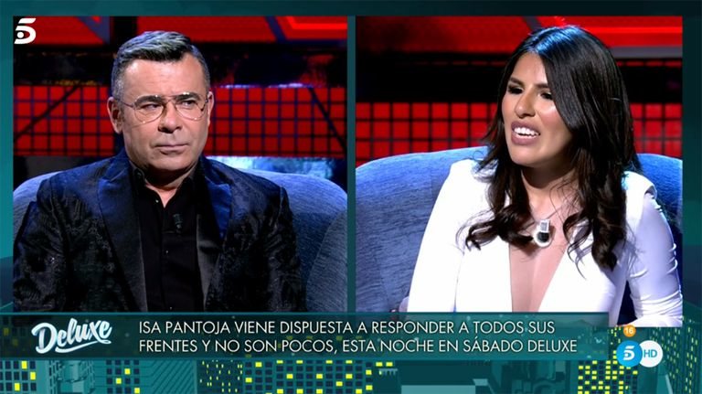 Jorge Javier hablando con Isa Pantoja en 'Sábado Deluxe'/ Foto: teleicnco.es