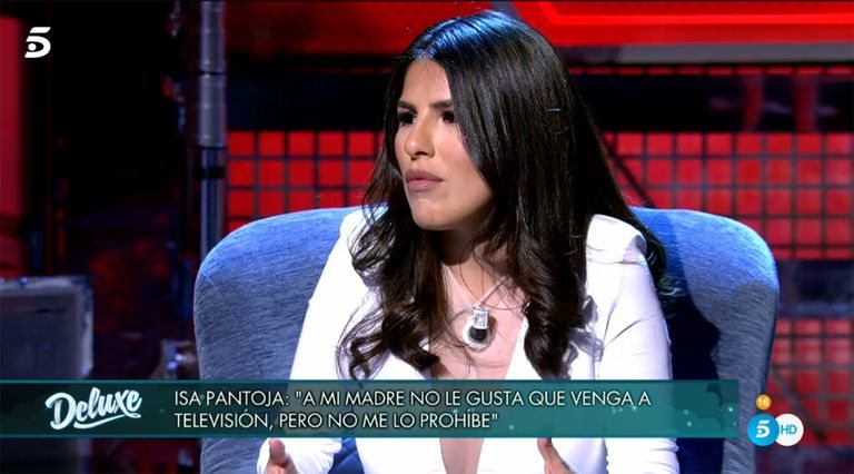 Isa Pantoja en 'Sábado Deluxe'/ Foto: telecinco.es