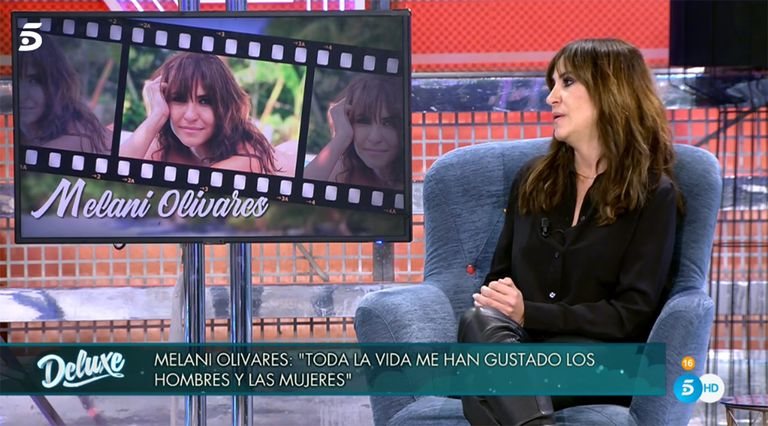 Melani Olivares hablando de su vida personal en 'Sábado Deluxe'/ Foto: telecinco.es