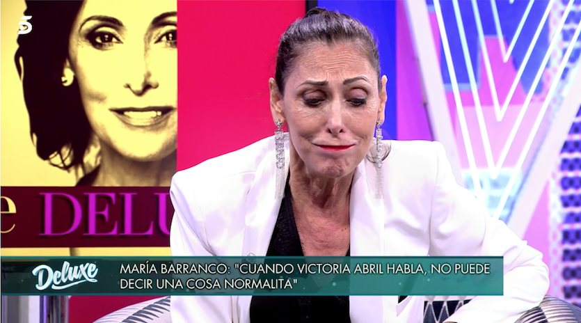 María Barranco hablando de Victoria Abril/ Foto: telecinco.es