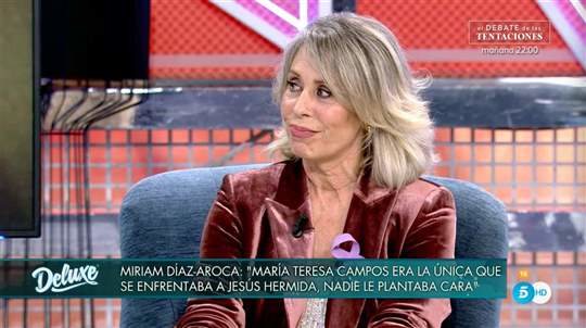 Miriam Díaz-Aroca en 'Domingo Deluxe'/ Foto: telecinco.es