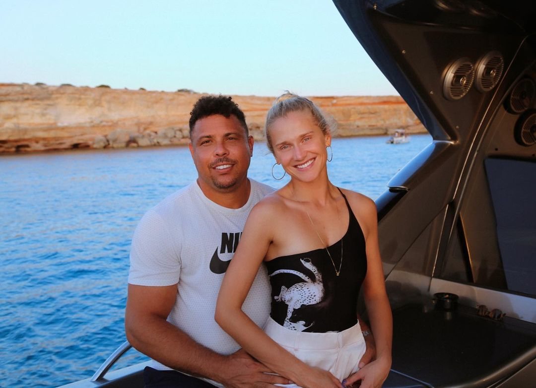 Ronaldo Nazario y Celina Locks de vacaciones/ Foto: Instagram