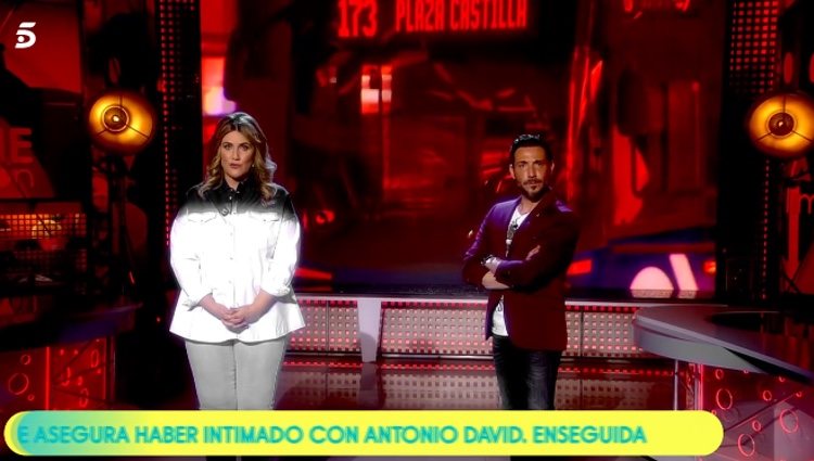 Carlota Corredera anunciando el testimonio / Telecinco.es