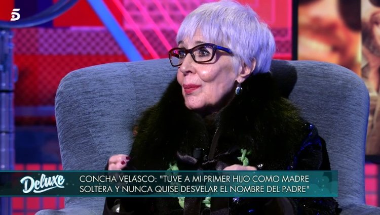 Concha Velasco hablando del padre biológico de su hijo Manuel / Telecinco.es