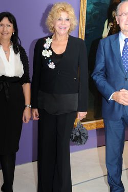 La Baronesa Thyssen en Málaga en la inauguración de una exposición temporal en su museo
