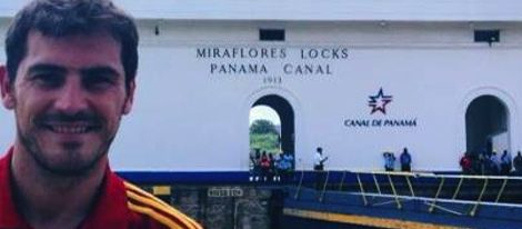 Iker Casillas en el Canal de Panamá