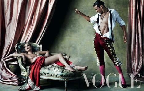 Kate Moss se impregna de la pasión taurina de José María Manzanares para Vogue