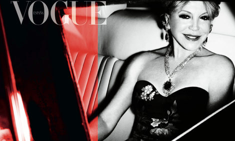 La Baronesa Thyssen en el número de diciembre de Vogue