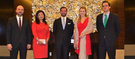 Guillermo y Stéphanie de Luxemburgo en China