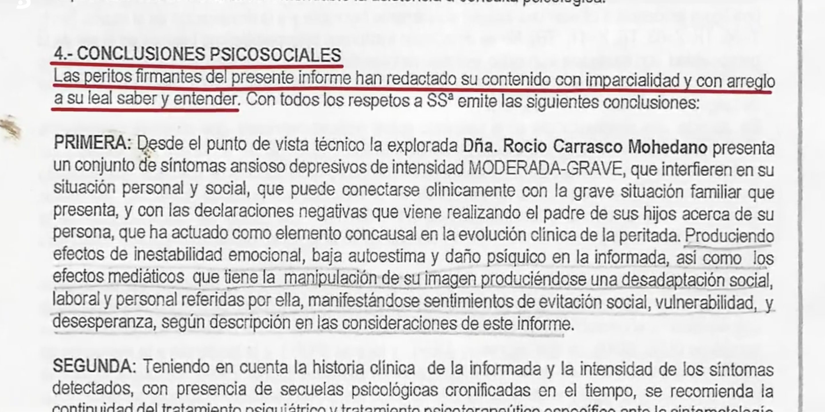 Rocío Carrasco está diagnosticada con un Síndrome ansioso depresivo moderado/grave | Foto: Telecinco.es
