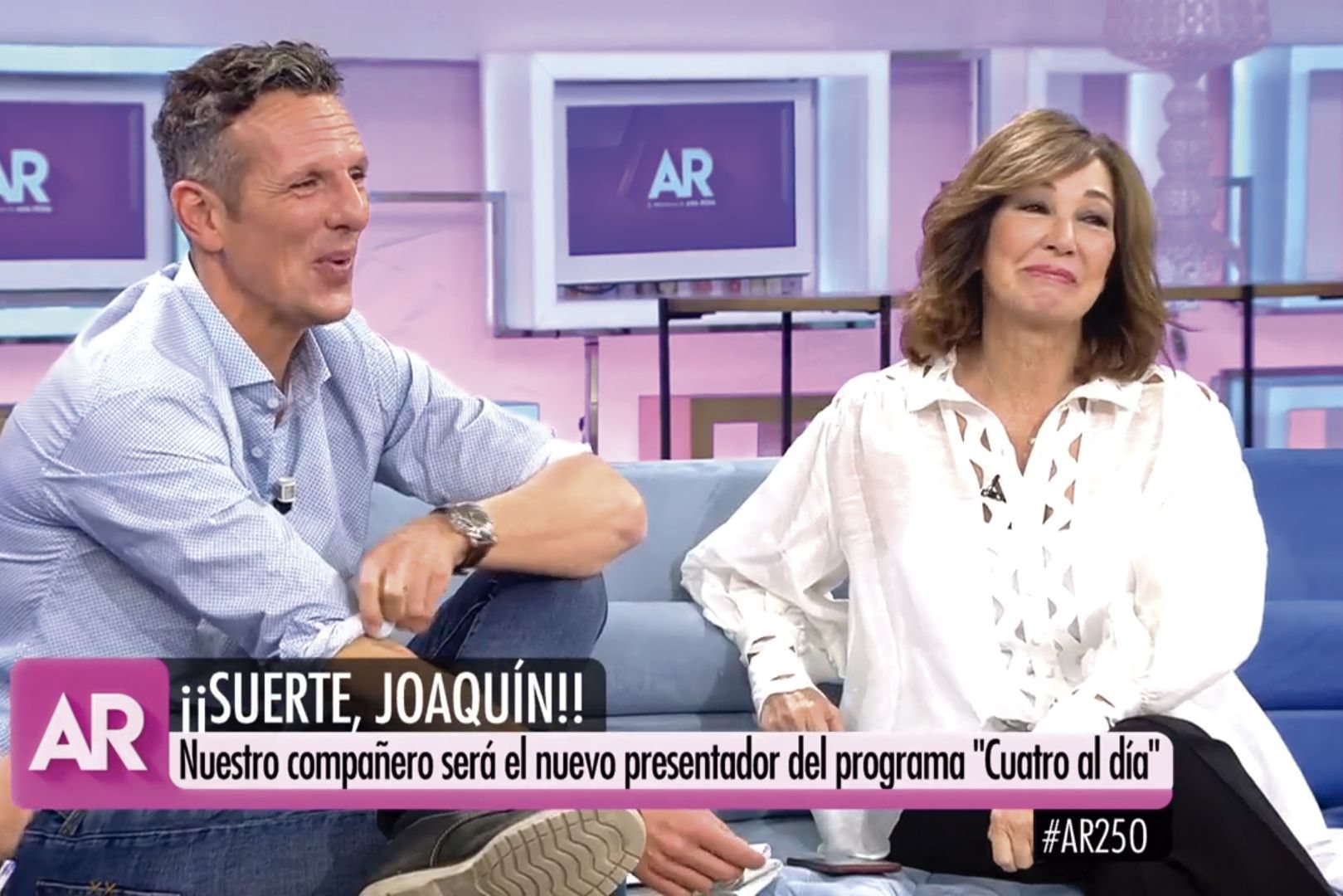 Joaquín Prat y Ana Rosa Quintana en 'El programa de AR'/ Foto: telecinco.es
