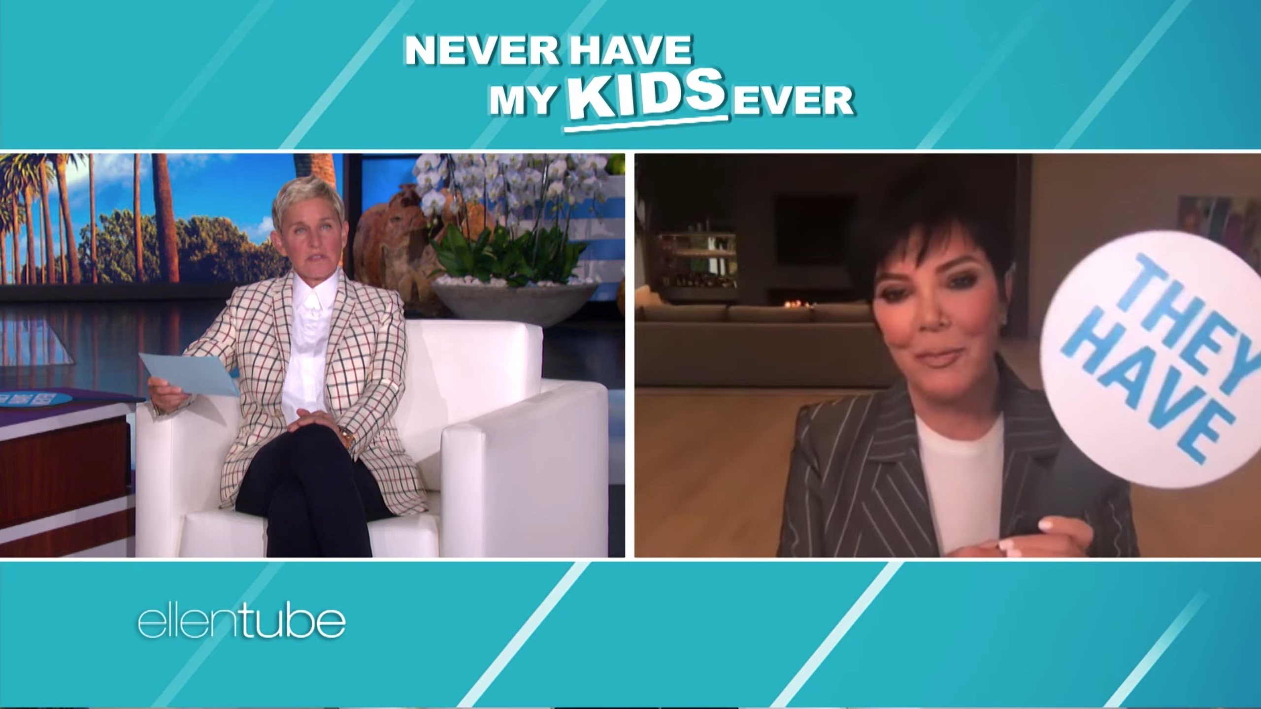 Kris Jenner jugó al 'Yo nunca' con Ellen DeGeneres | Foto: Youtube