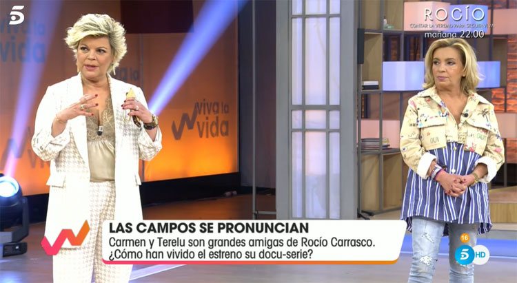 Terelu Campos y Carmen Borrego hablan de Rocío Carrasco en 'Viva la vida' 