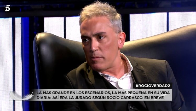 Kiko Hernández alegrándose de no trabajar con Antonio David Flores / Telecinco.es