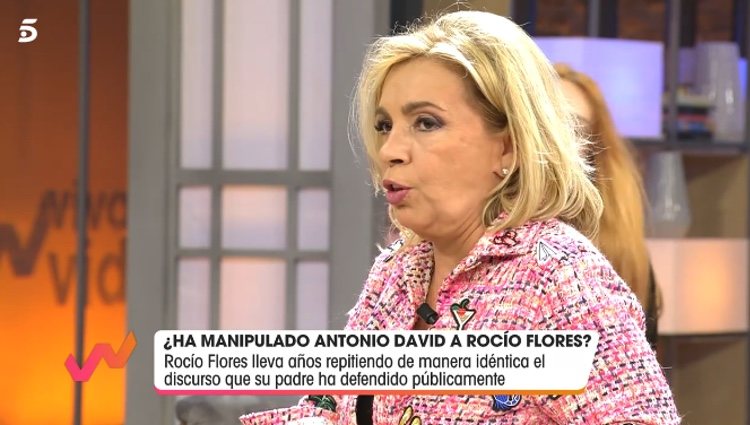 Carmen Borrego hablando con mucho cariño de David Flores / Telecinco.es