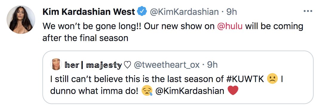 Kim Kardashian asegura que volverán a la televisión muy pronto | Foto: Twitter