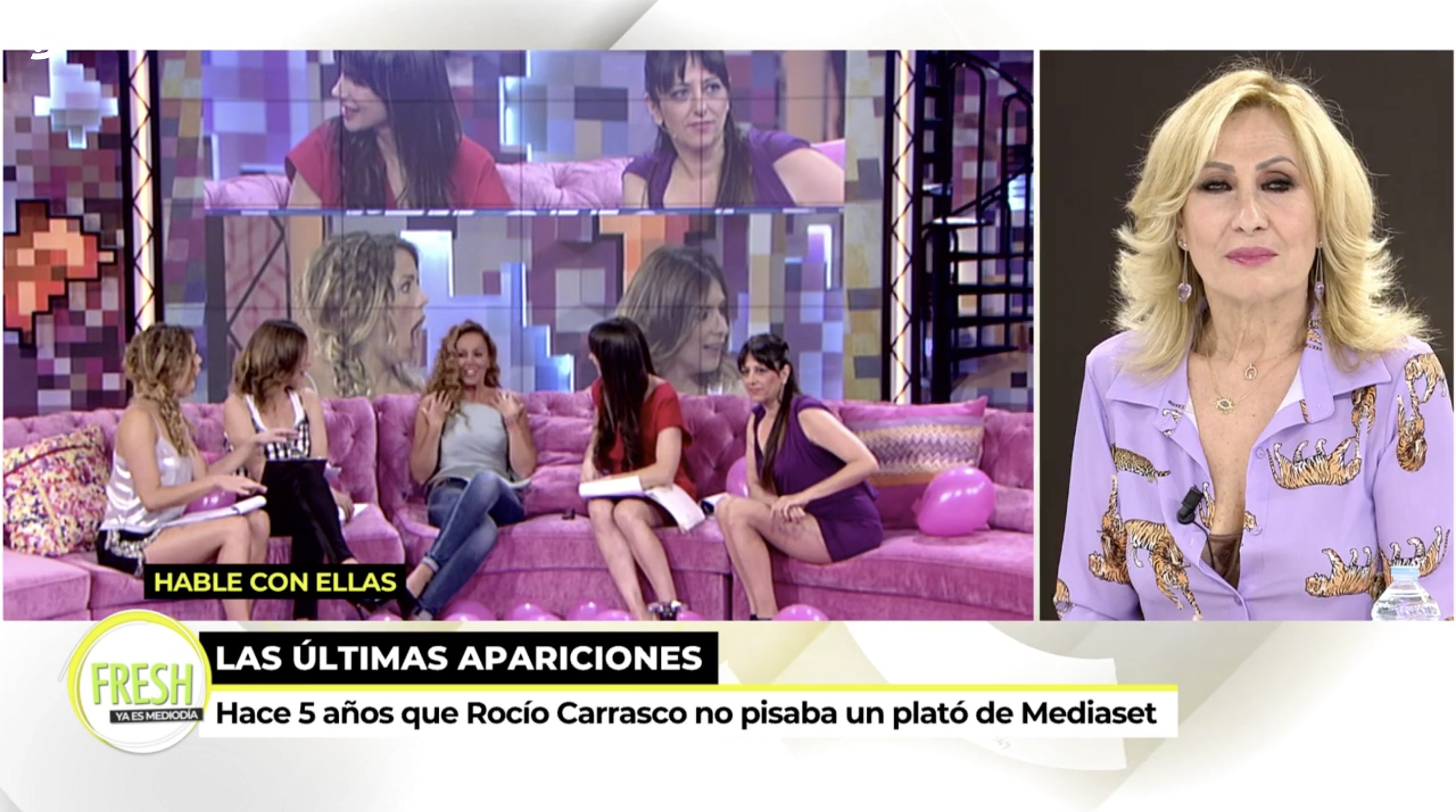 La última aparición de Rocío Carrasco en Telecinco fue en 2016 | Foto: Telecinco.es