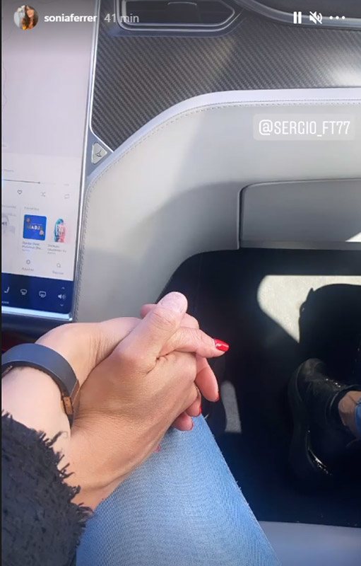 Sonia Ferrer comparte una foto agarrando la mano de su novio/ Foto: Instagram