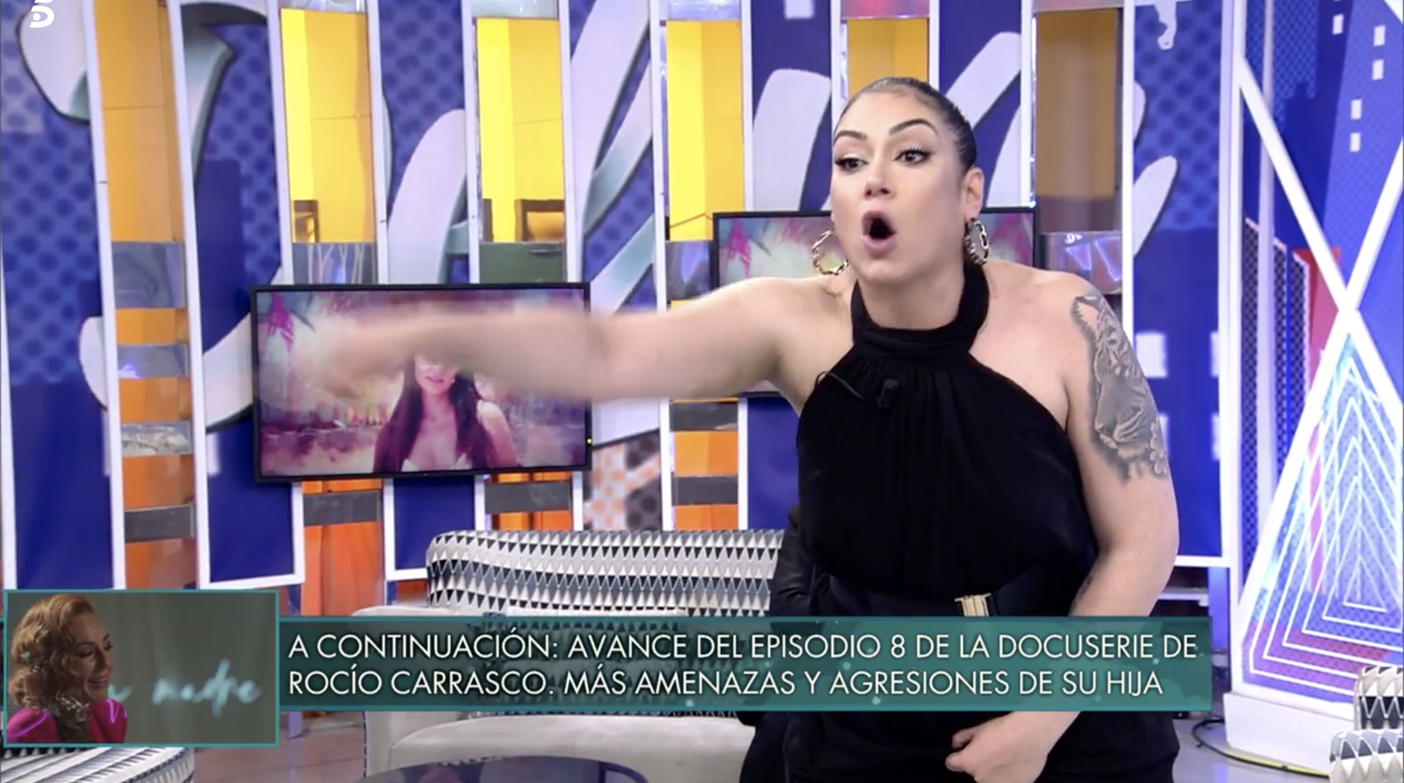 Dakota Tárraga, muy agresiva con Kiko Matamoros | Foto: Telecinco.es