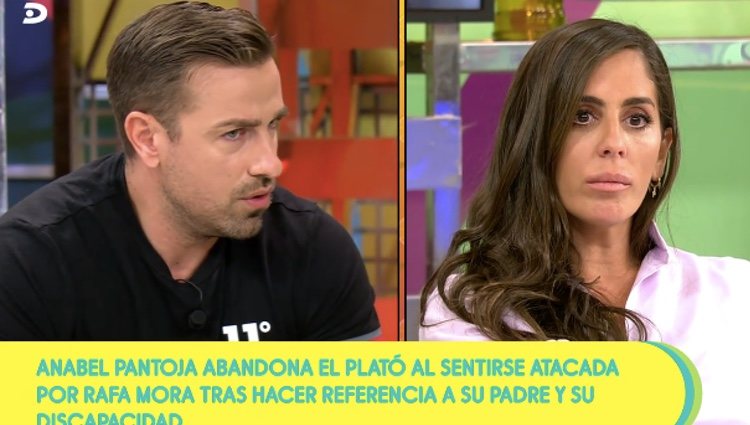 Anabel Pantoja escucha las disculpas de Rafa Mora | Foto: telecinco.es