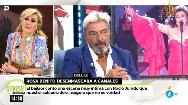 Rosa Benito no entiende las mentiras de Antonio Canales sobre Rocío Jurado/ Foto: telecinco.es