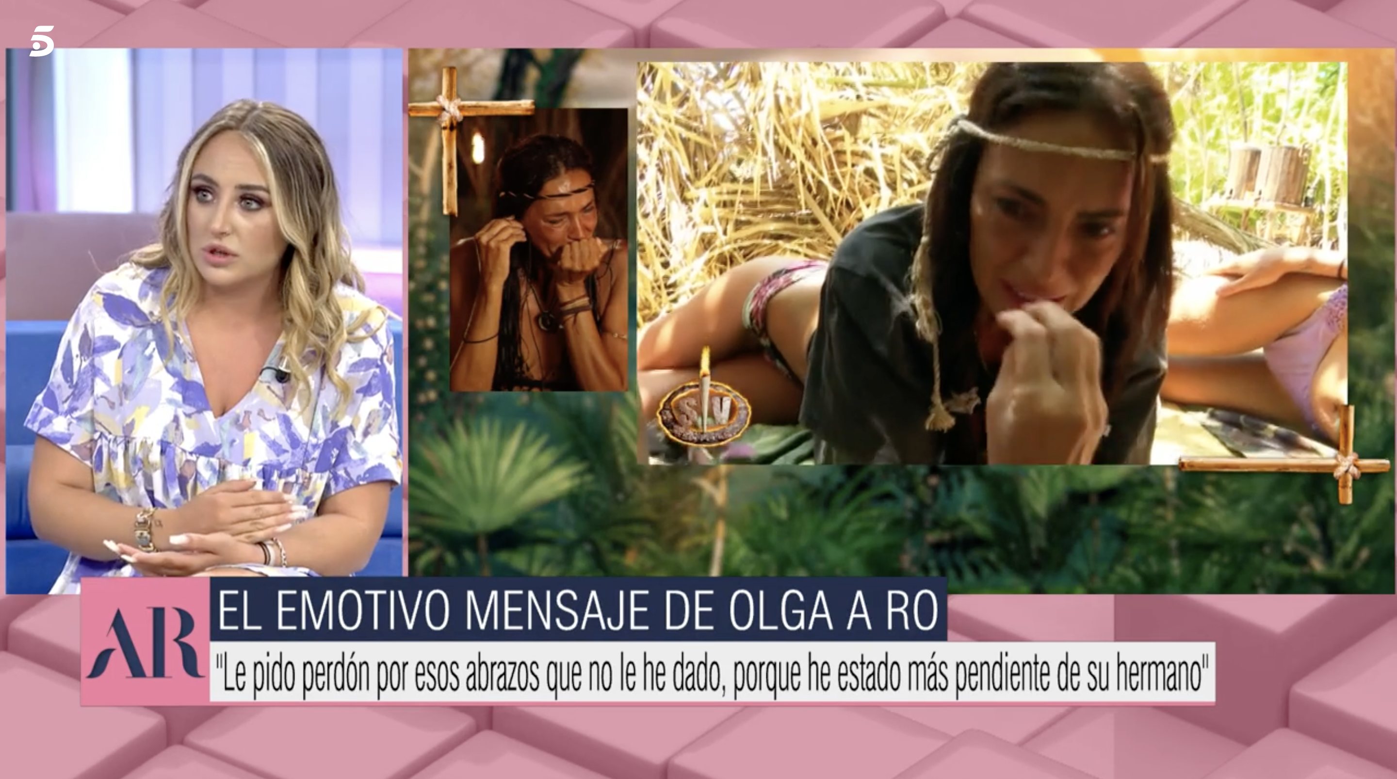 Olga Moreno, emocionada en 'Supervivientes' al hablar de Rocío Flores | Foto: Telecinco.es