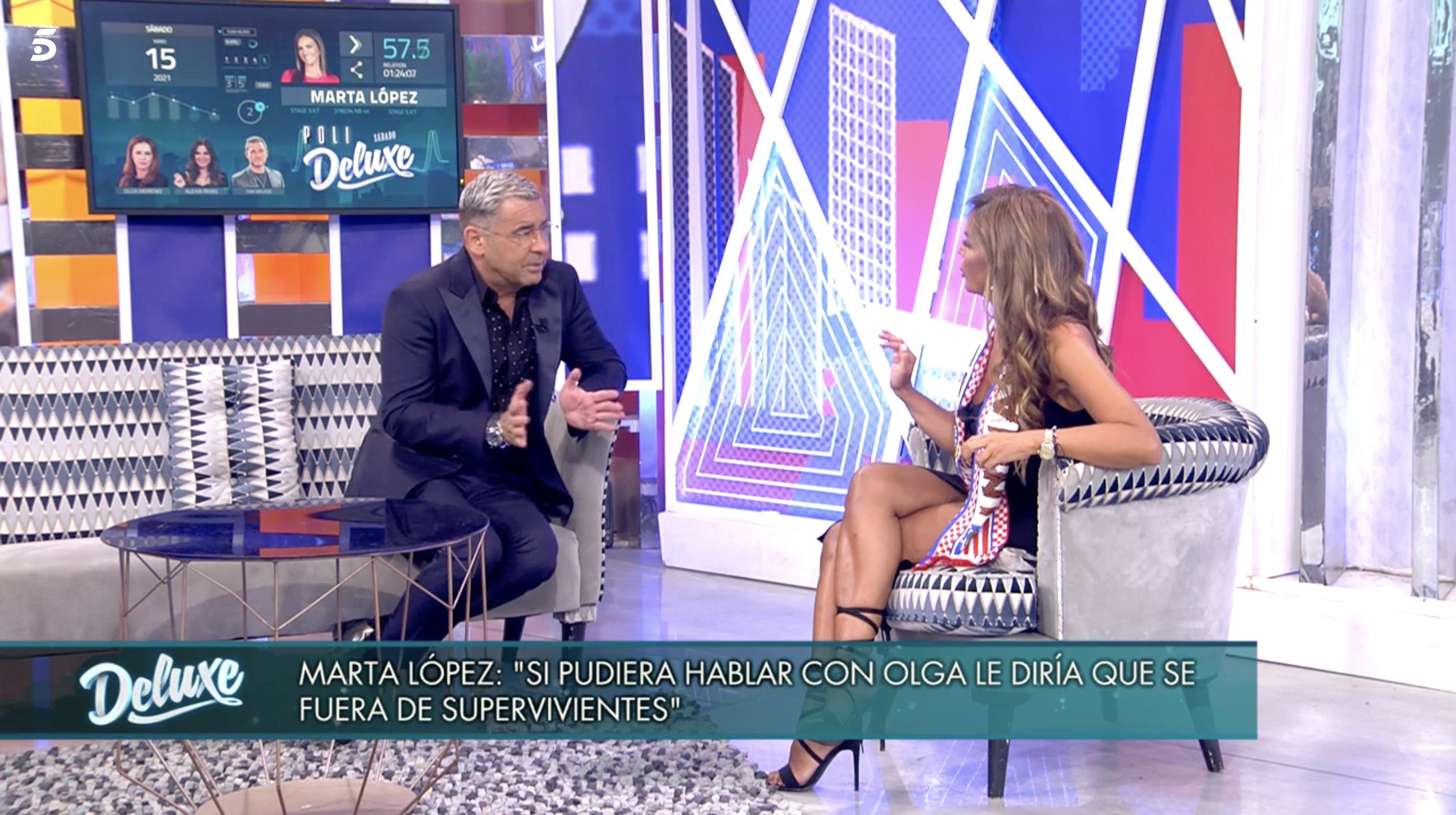 Marta López sigue haciendo una férrea defensa de Olga Moreno | Foto: Telecinco.es