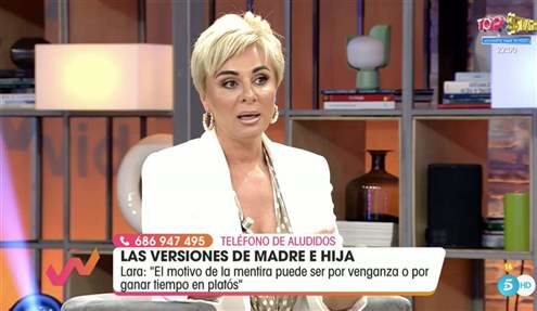 Ana María Aldón en 'Viva la vida'/ Foto: telecinco.es